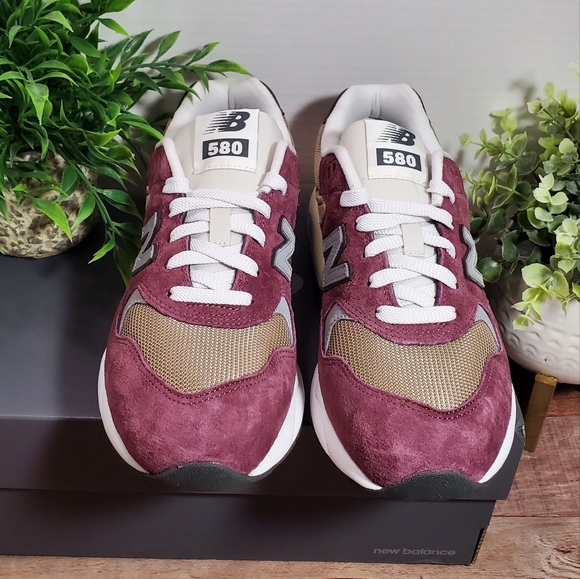 New Balance 580 Unisex MT580ECA Washed Burgundy - Picture 6 of 11